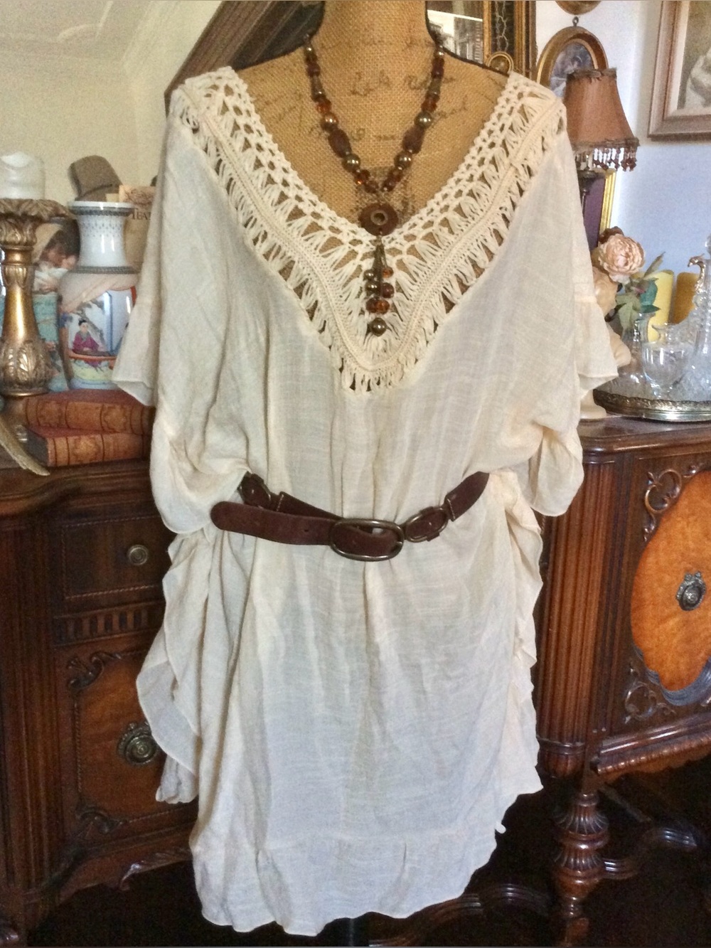Vintage Boho Hippie Gypsie Edwardian-inspo Victorian-inspo Nightie Dress Tunic